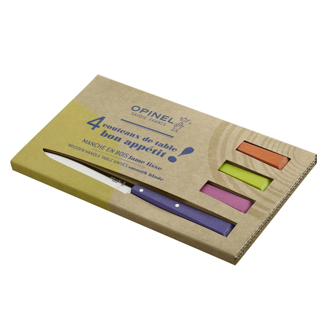 Opinel Bon Appetit Table Knives - Set of 4