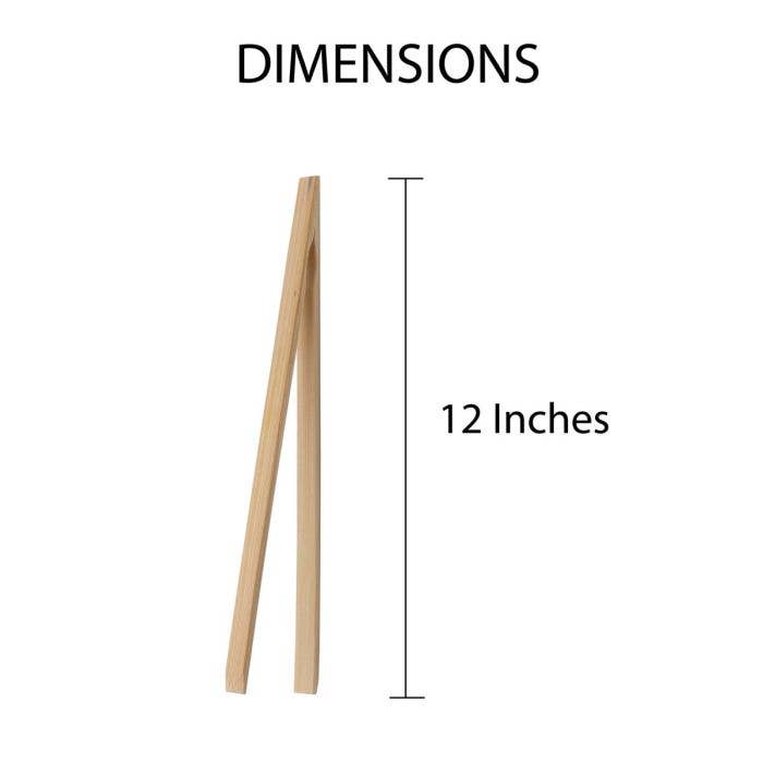Toast Tongs, Bamboo, 12in