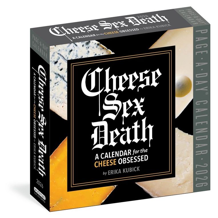 Cheese Sex Death Page-A-Day Calendar 2026 (Erika Kubick)