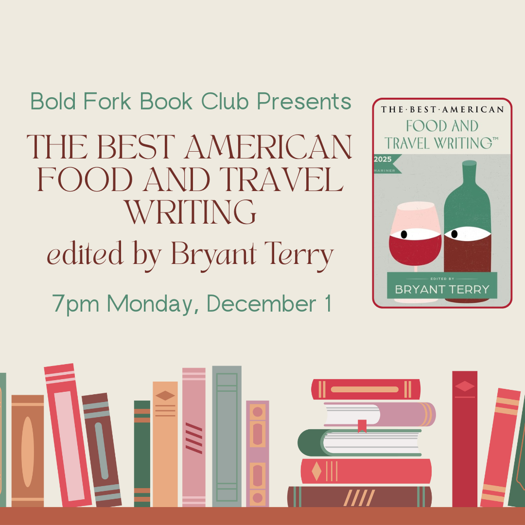 December Book Club:The Best American Food and Travel Writing 2025 Bryant Terry