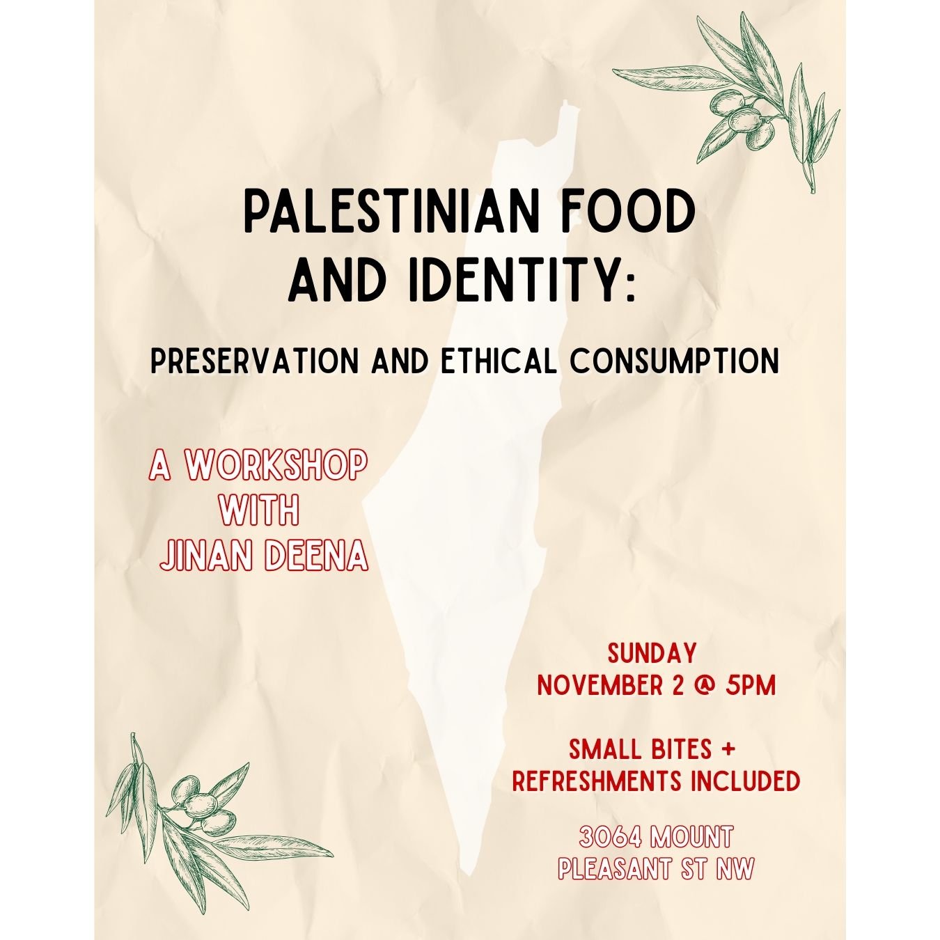 Palestinian Food and Identity: A Workshop with Jinan Deena