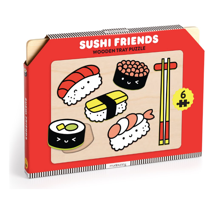 Sushi Friends Wooden Tray Puzzle