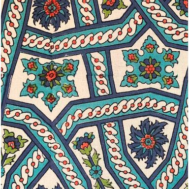TAMAM Izzet Blockprinted Tablecloth