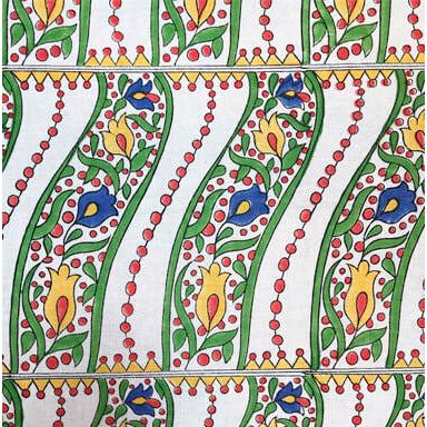 TAMAM Selin Blockprinted Tablecloth