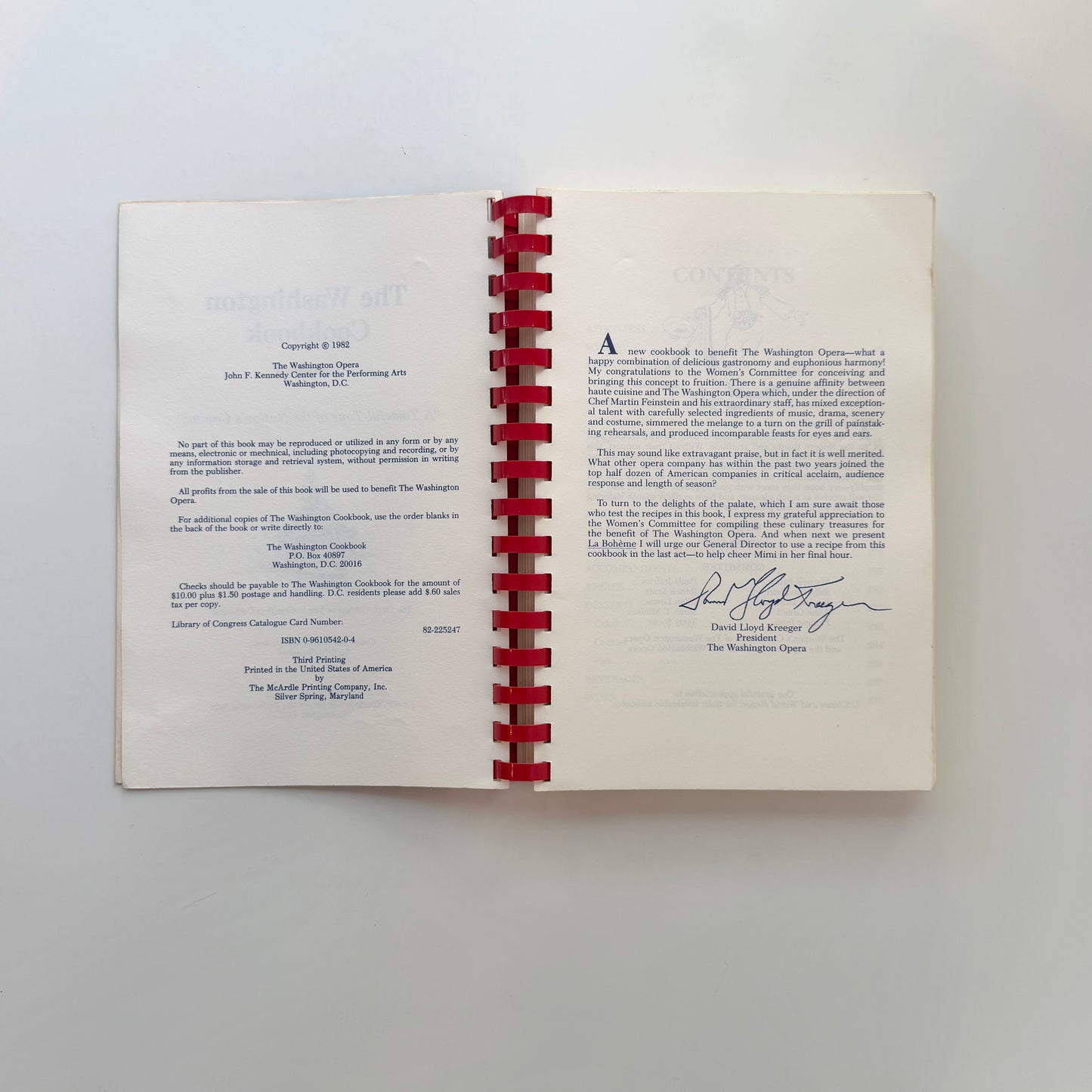 Community Cookbook: The Washington Cookbook, Volume I (The Washington Opera)