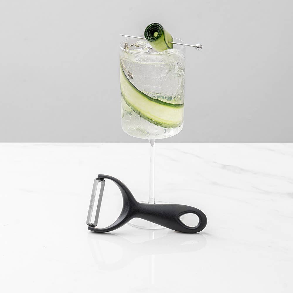 Citrus Peeler, Stainless & Black