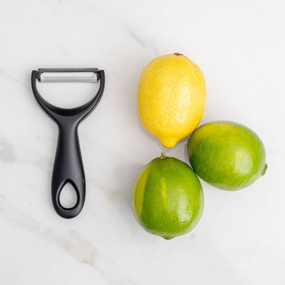 Citrus Peeler, Stainless & Black