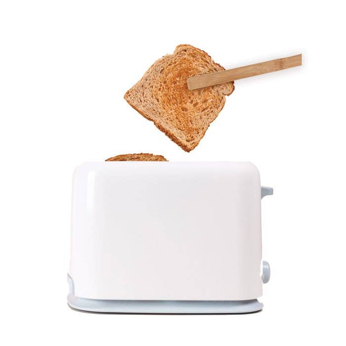 Toast Tongs, Bamboo, 12in