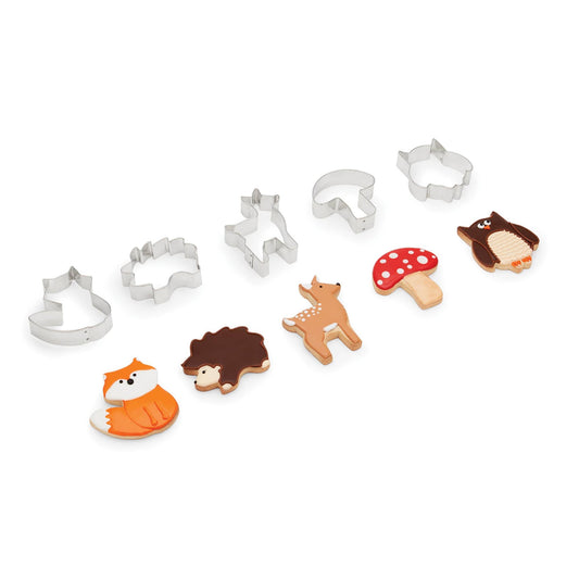 Woodland Animal Cookie Cutters, Set of 5, 4"