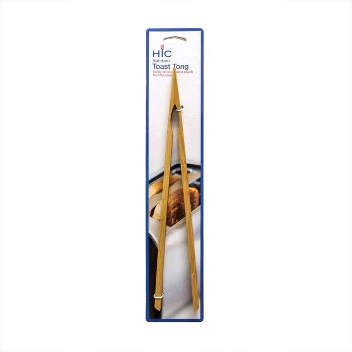 Toast Tongs, Bamboo, 12in