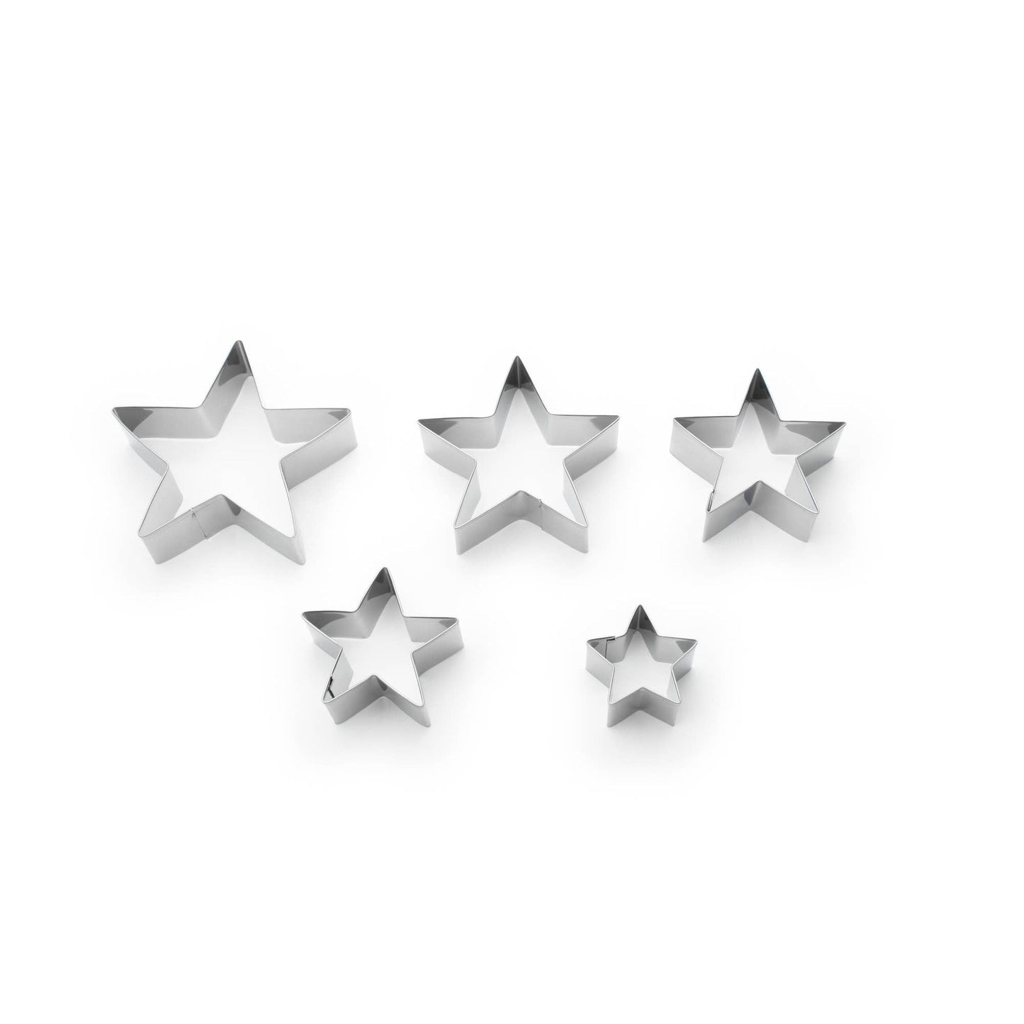 Star Cookie Cutter Set, 5-Piece, 2” to 3.5"