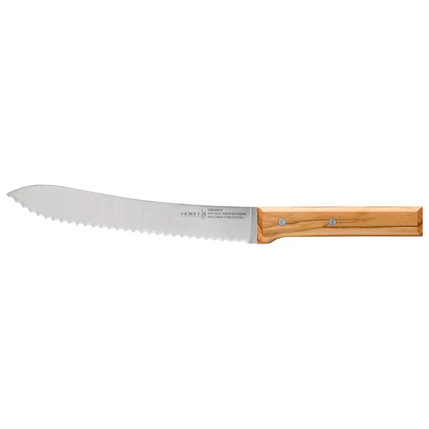 Opinel Parallele Olive Wood Bread Knife