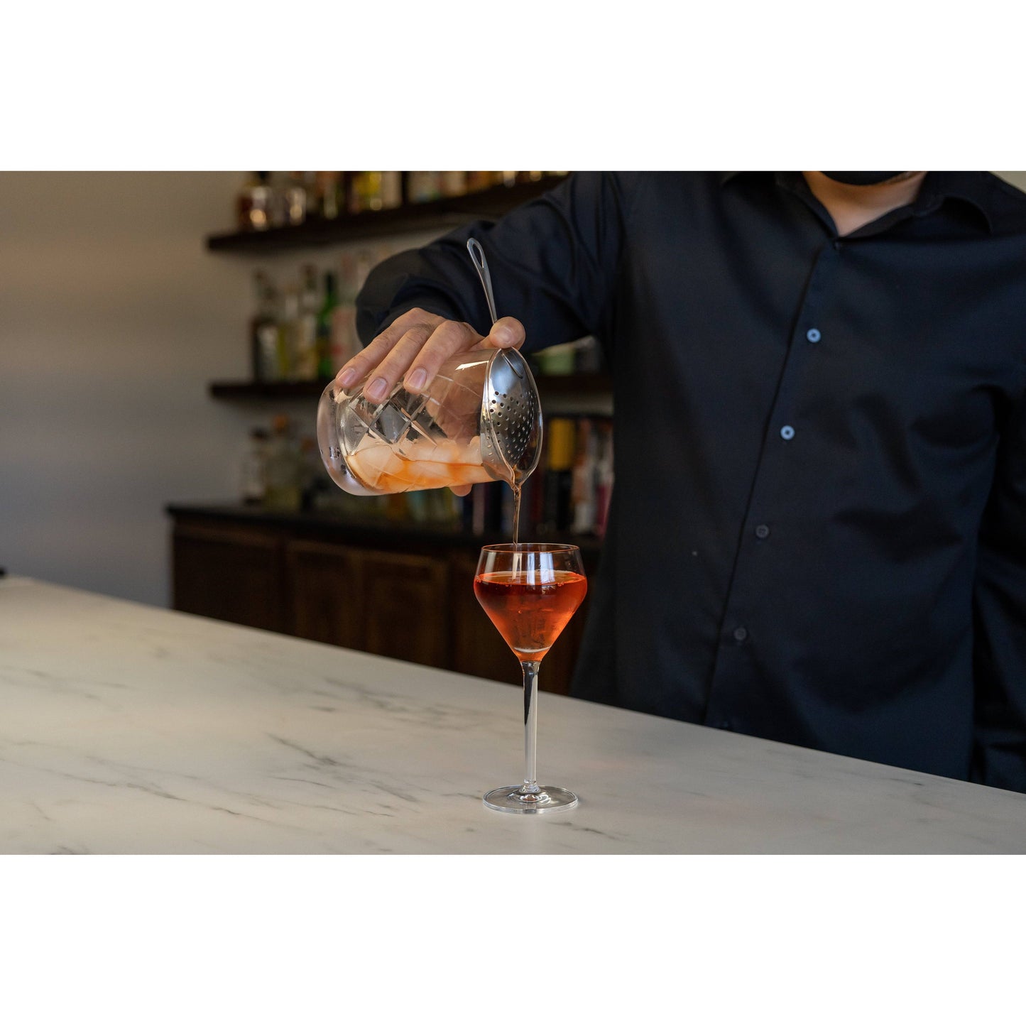 Cocktail Mixing Glass, Deco Print