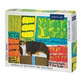 Bodega Cat with Fruits & Vegetables 1,000 Piece Puzzle