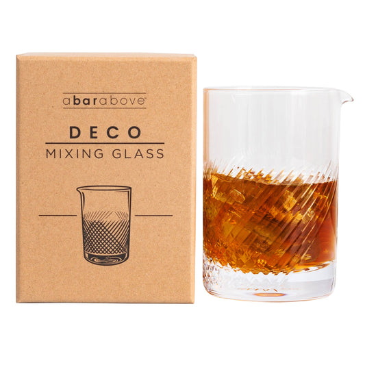 Cocktail Mixing Glass, Deco Print