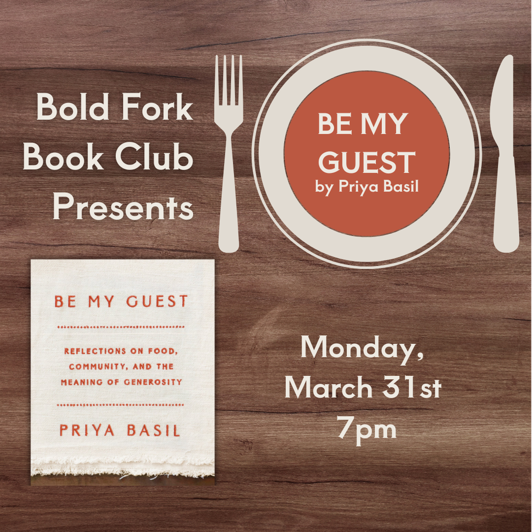 March Book Club: BE MY GUEST by Priya Basil