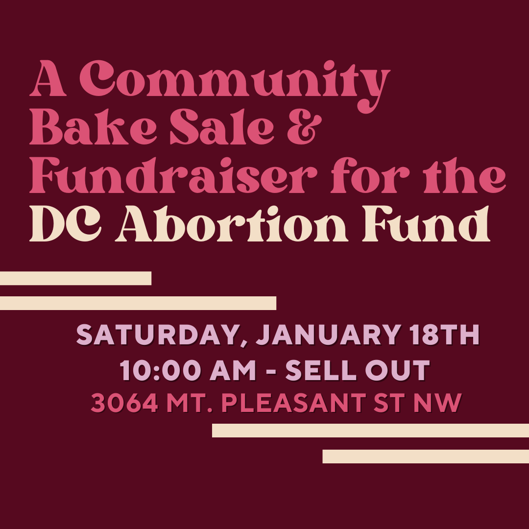 Bold Fork Books & DC Abortion Fund: Bake for Choice 2025