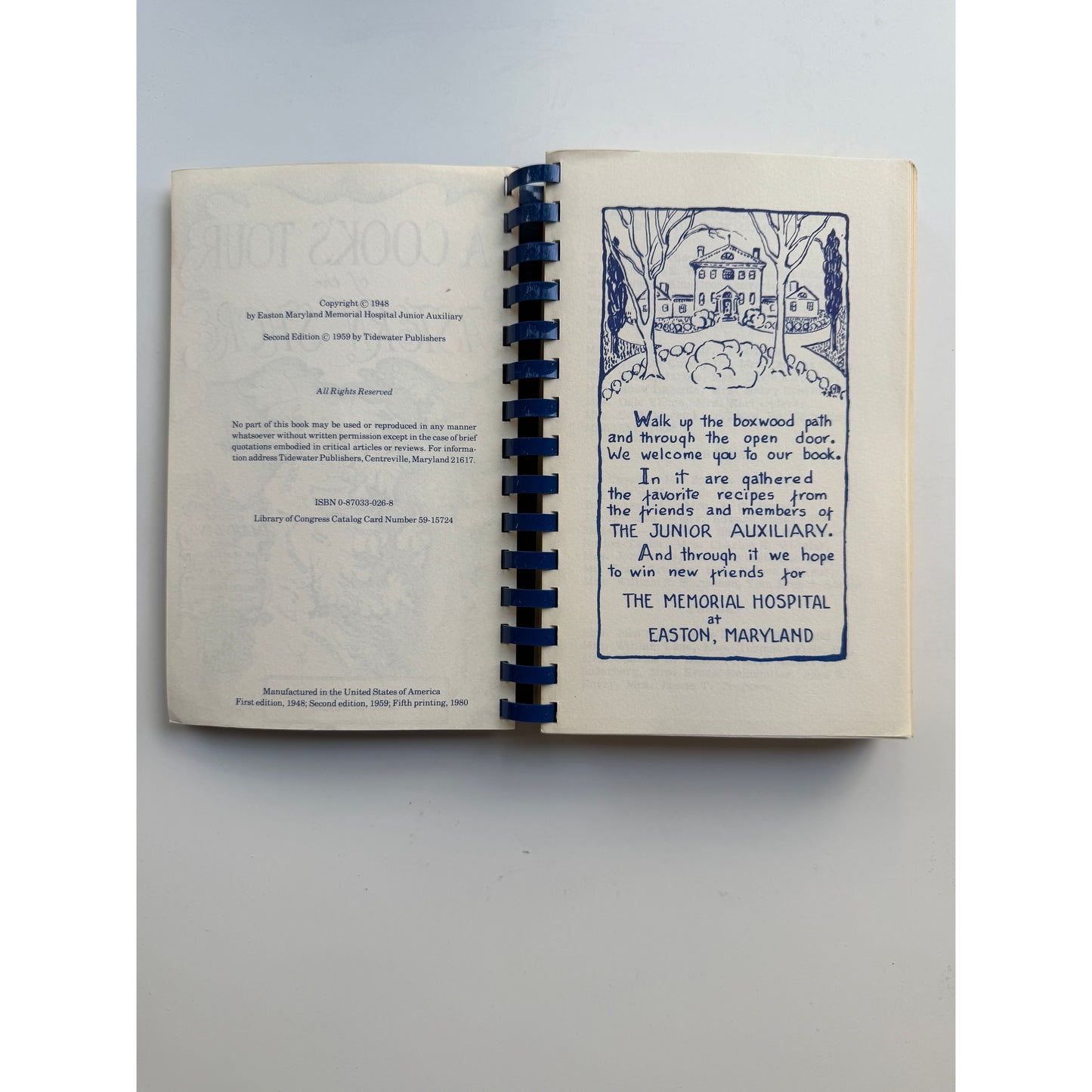 Community Cookbook: A Cook's Tour of the Eastern Shore (Easton MD Memorial Hospital Jr. Auxillary)