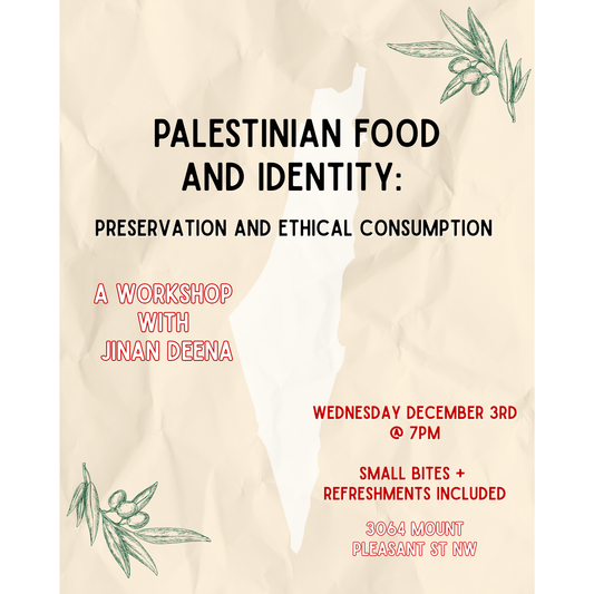Palestinian Food and Identity: A Workshop with Jinan Deena