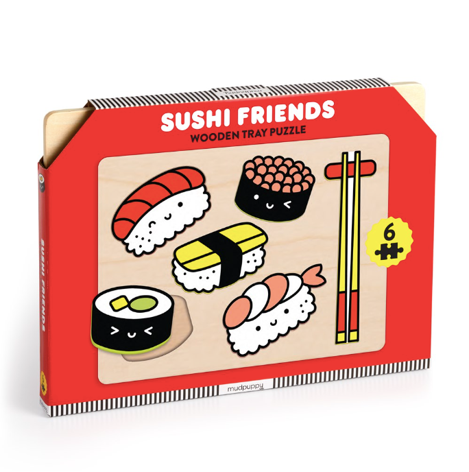 Sushi Friends Wooden Tray Puzzle