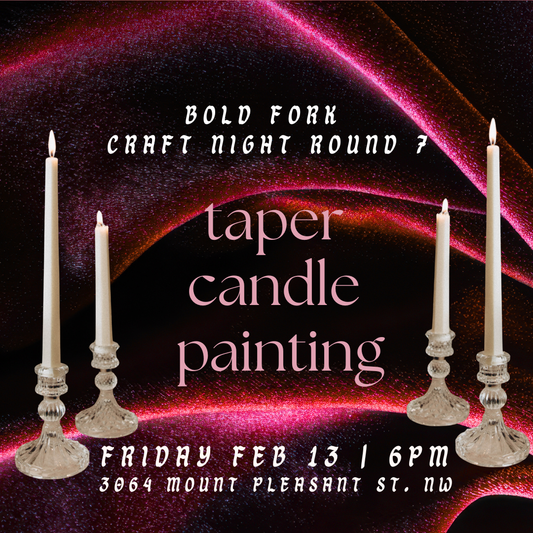 Bold Fork Crafts: Taper Candle Painting!