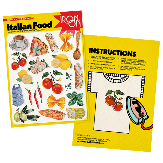 Italian Food Iron-On