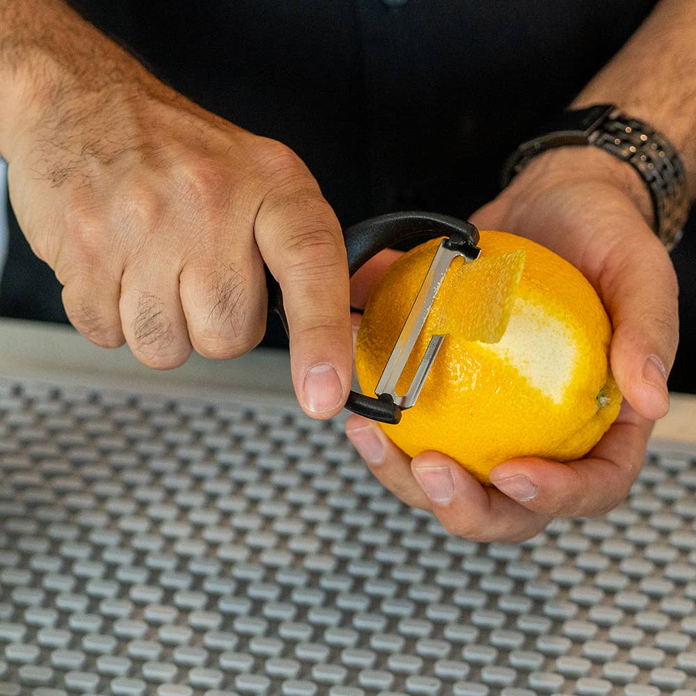 Citrus Peeler, Stainless & Black