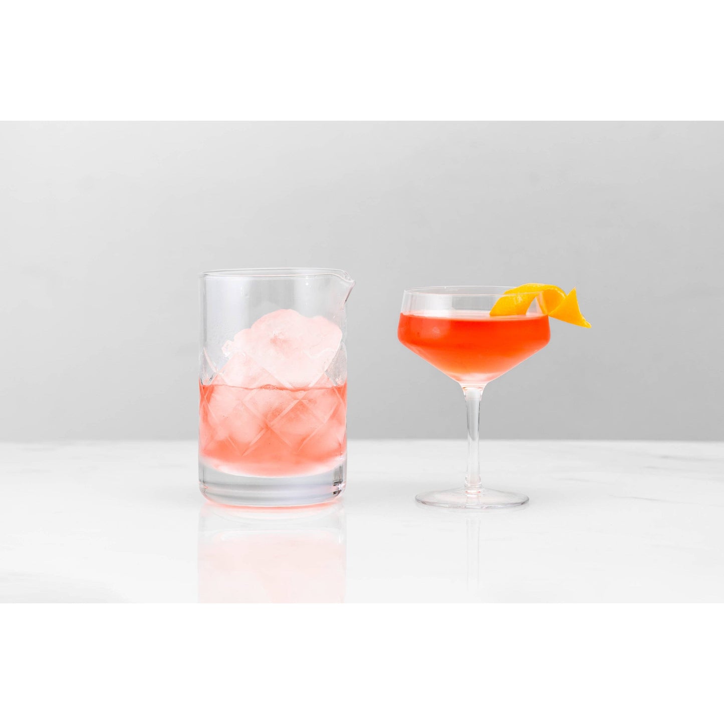 Cocktail Mixing Glass, Deco Print