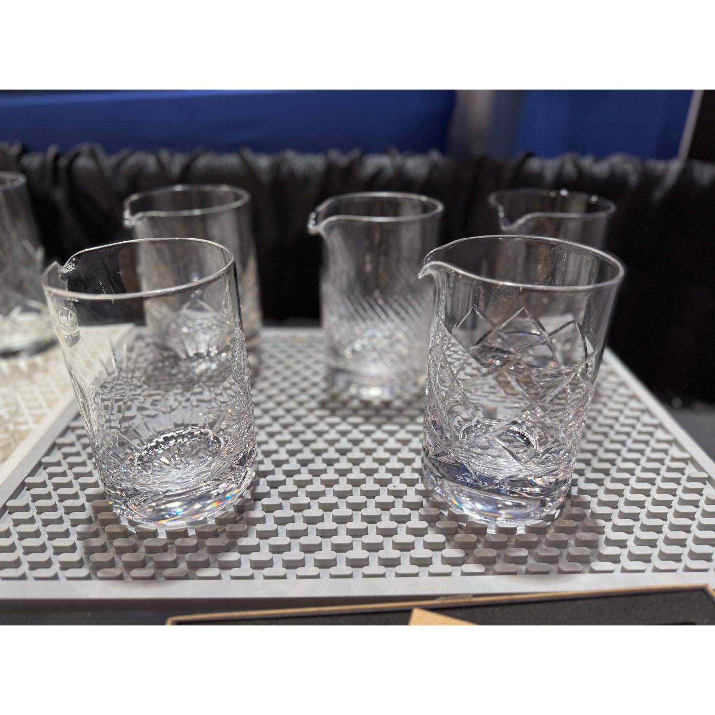 Cocktail Mixing Glass, Deco Print