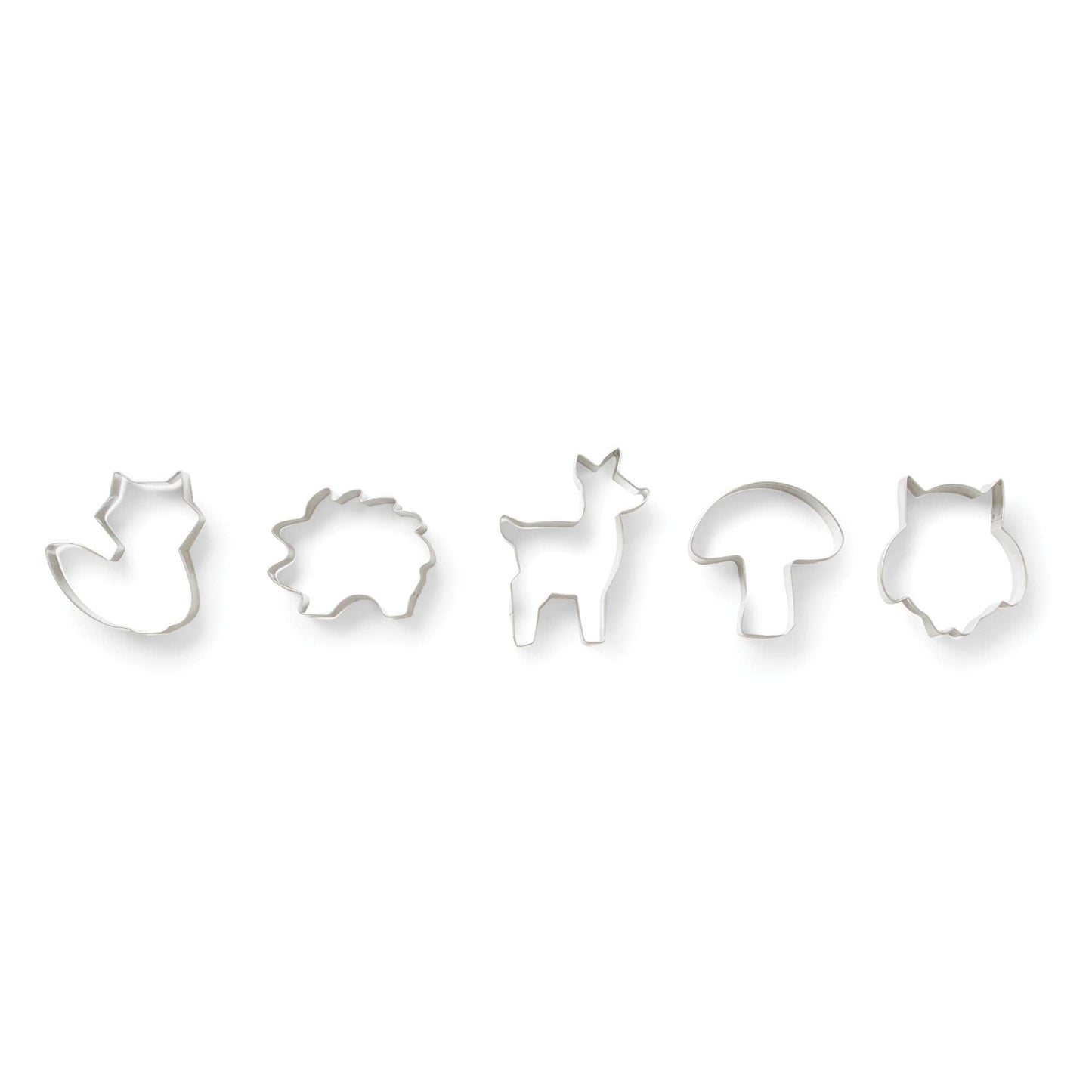 Woodland Animal Cookie Cutters, Set of 5, 4"