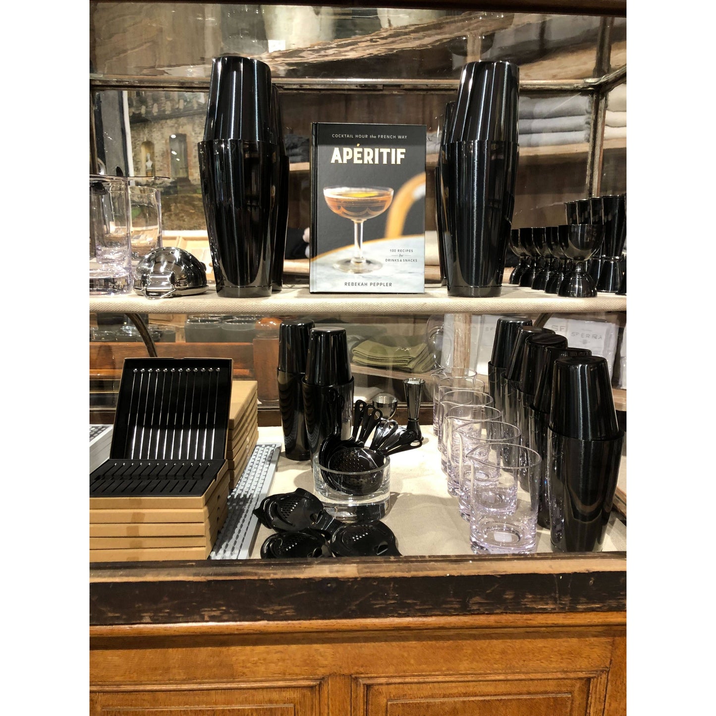 Cocktail Mixing Glass, Deco Print